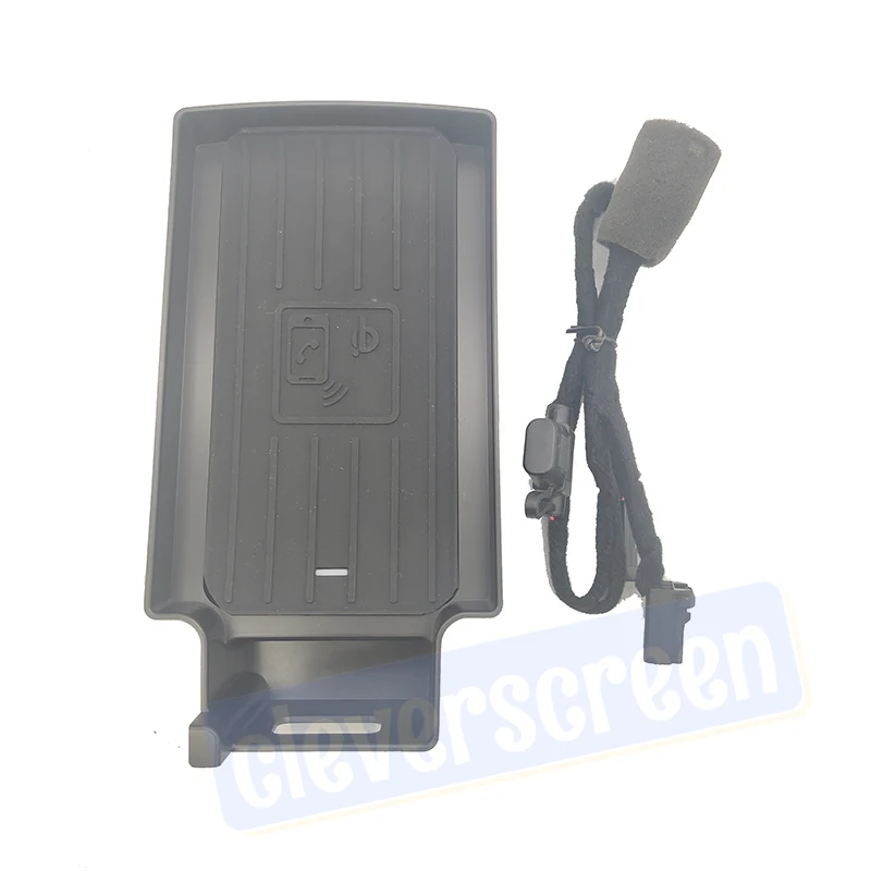 wireless charger for audi q3 2014 2018 cordless charging board armrest box phone holder for iphone charge case free global shipping