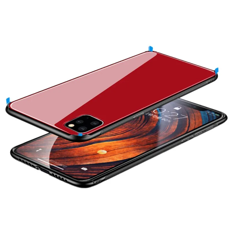 Женский чехол из закаленного стекла для IPhone 11 модная простая карта памяти Ultr |