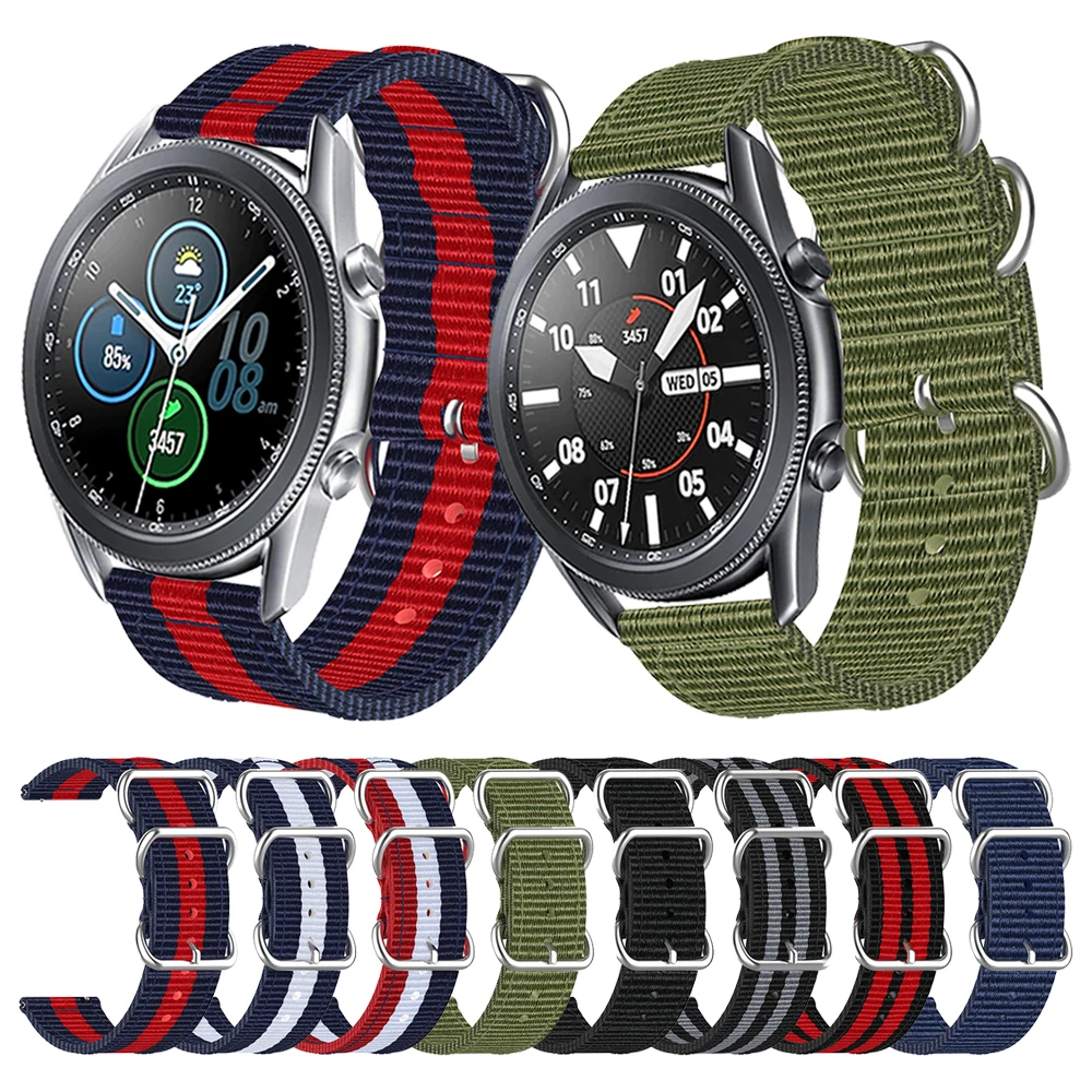 

Ремешок нейлоновый для Samsung Galaxy Watch 3 41 мм 45 мм 46 мм 42 мм