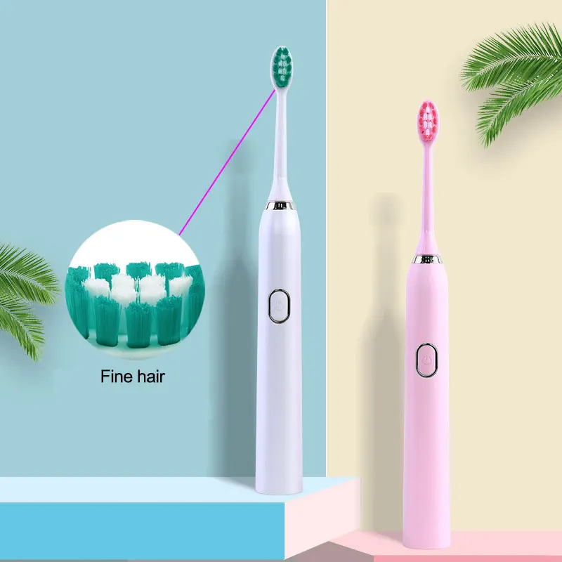 Электрическая зубная щетка для взрослых перезаряжаемая с USB зарядкой