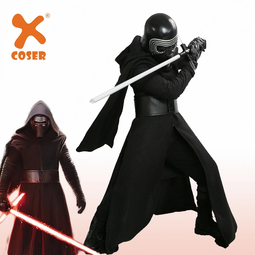 Костюм для косплея XCOSER Kylo Ren версии V3 костюм из фильма VII злодейский черный