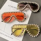 Солнцезащитные очки в металлической оправе с бриллиантами для мужчин и женщин