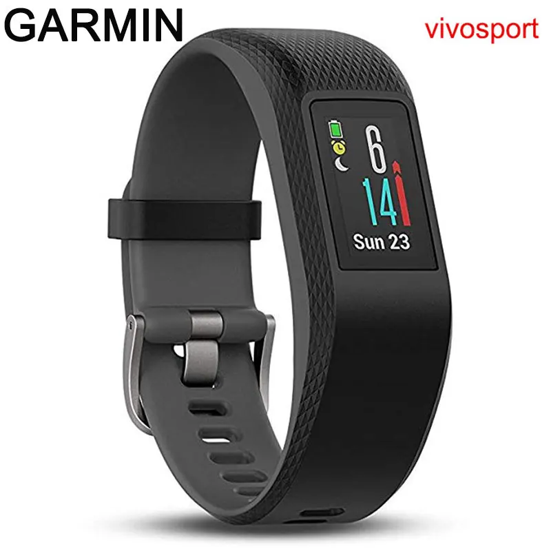 Оригинальные GPS часы GARMIN VIVOSPORT монитор сердечного ритма фитнес трекер сна