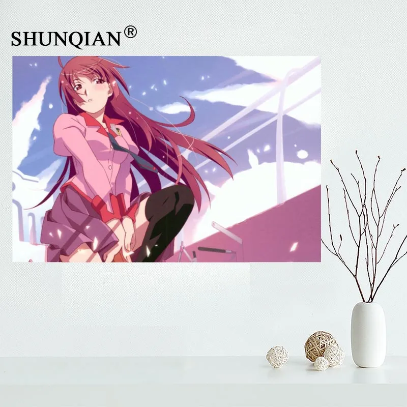 Настенный декор на заказ холсте senjougaсигнара Hitagi красочный постер ткань