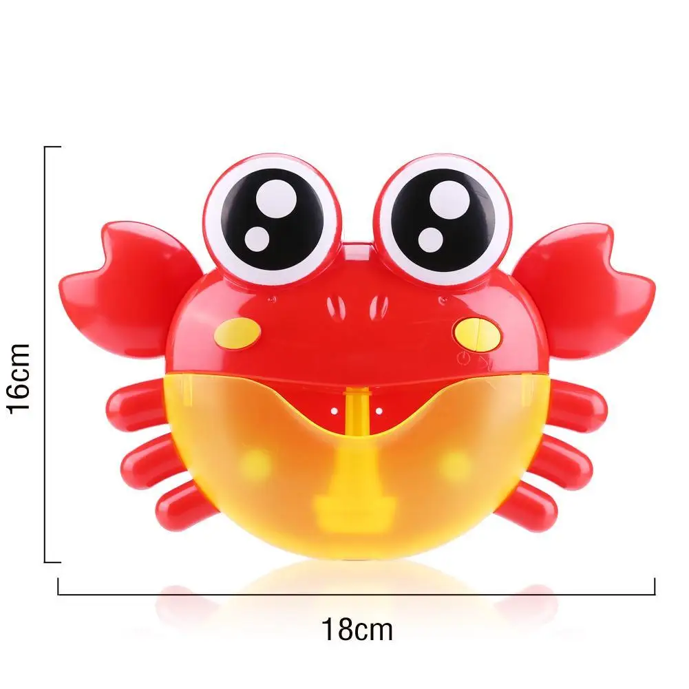 

JOCESTYLE Baby Bath Toy Bubble Crabs Funny Music Bath Bubble Maker Pool Swimming Bathtub Soap Machine Toys for Children Kids