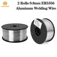 2 rolls 0 8mm hzxvogen er5356 aluminum magnesium welding wire for tig gas mig and oxygen acetylene welding