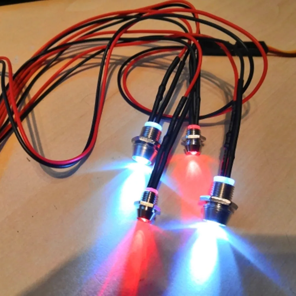 RC Светодиодный ночной фары головной светильник с 3/5 мм светодиодный для модели