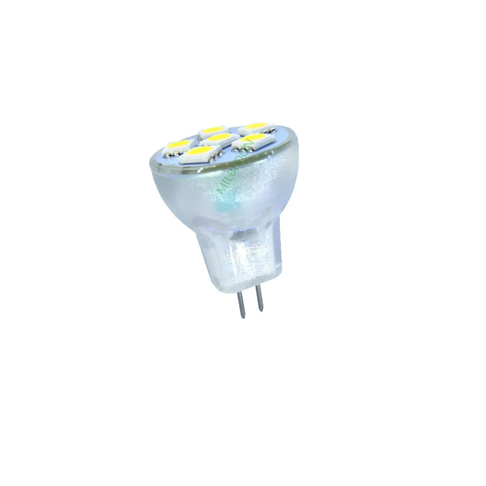 Светодиодный прожектор лампы MR8 12v маленький LED-светильник DC12V MR8 AC12V 5050-6SMD