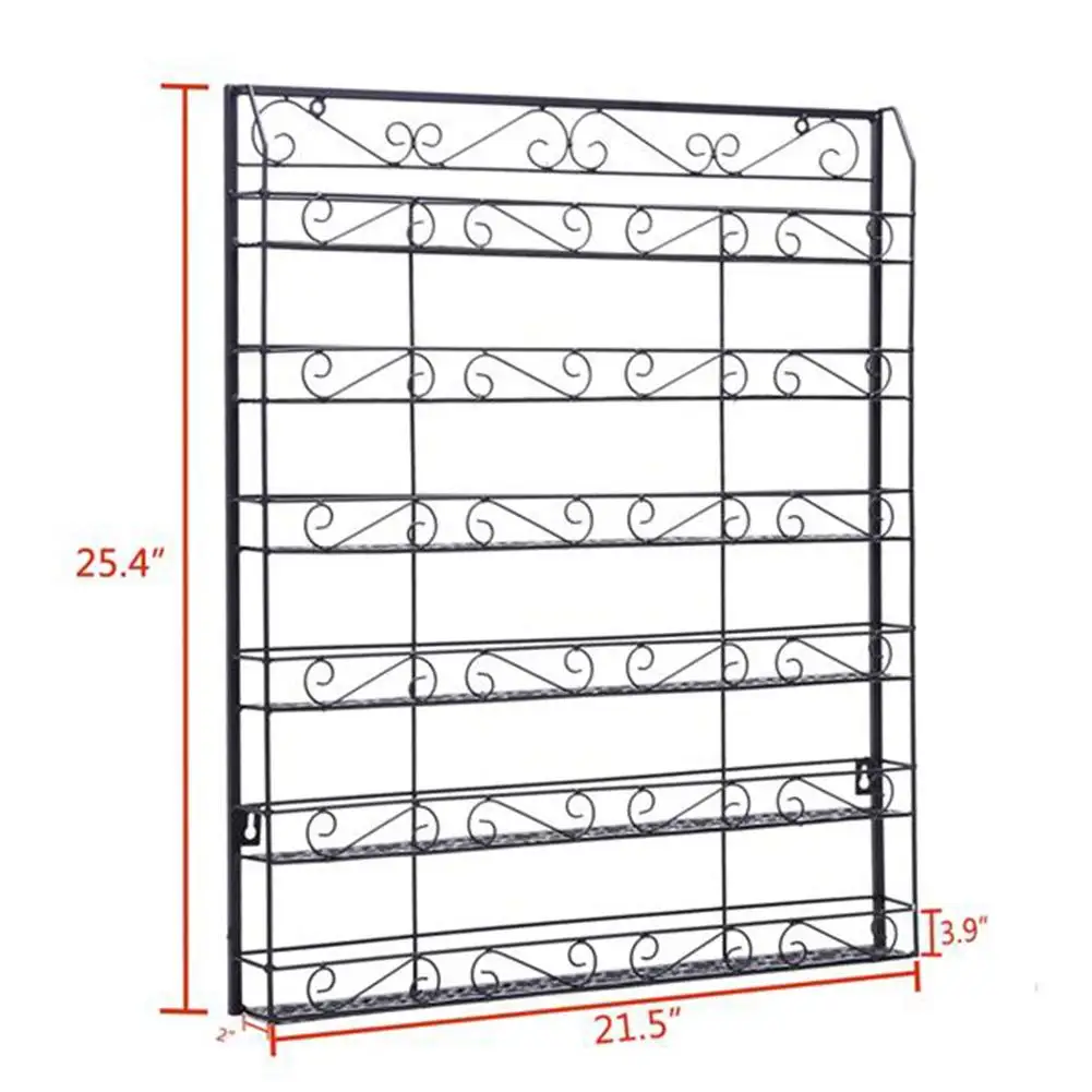 

Fancy Wall Mounted Nail Salon Use Display Rack Large Storage Polish Bottle Holder Cosmetic Makeup Organizer White/Black