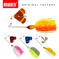 howdes 1pcs 12g 14g buzz bait skirt fishing lures spoon spinnerbait topwater buzzbait skirts lure for pike snakehead bass fish