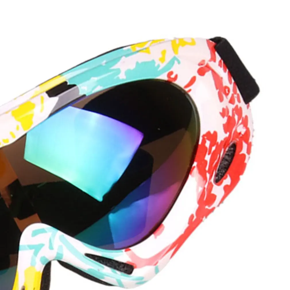 

Colorful Ski Goggles Single-layer Professional Snow Goggles Mountaineering Windproof Glasses Off-road Motorcycle