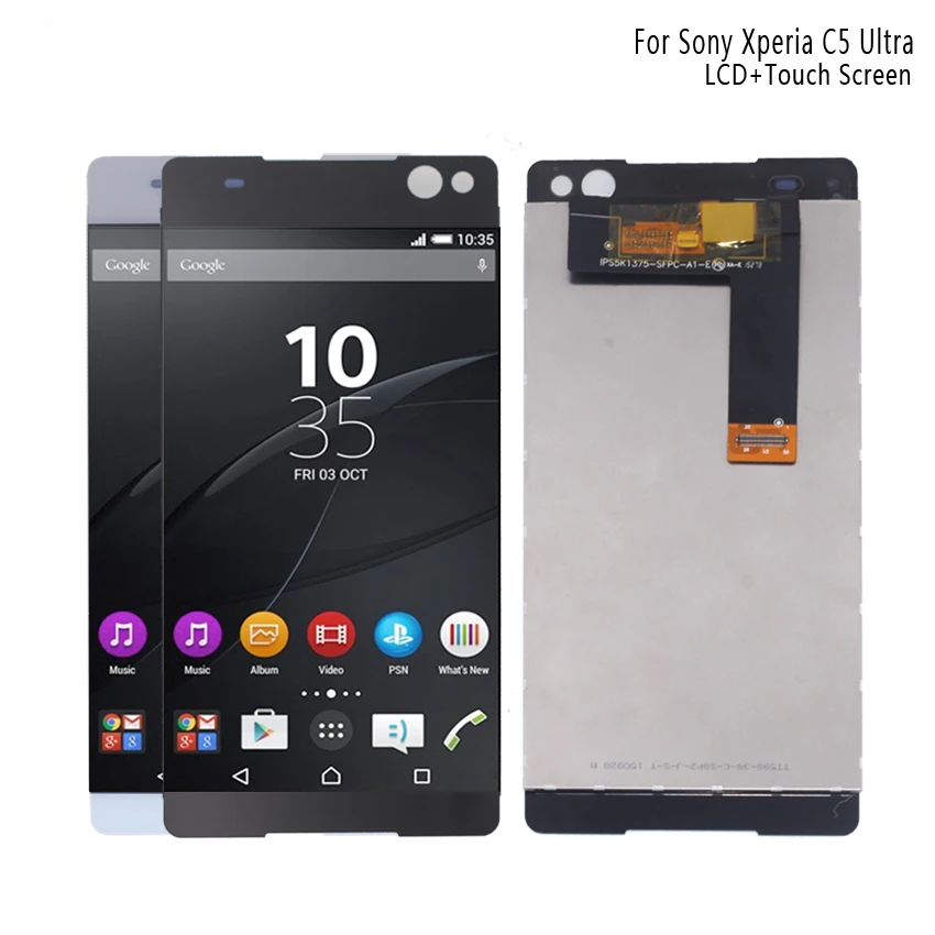 ЖК дисплей с дигитайзером для SONY Xperia C5 сменный сенсорный экран E5506 E5533 E5563
