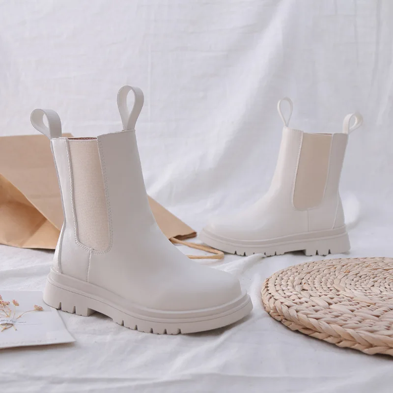 Ботинки-челси детские осенне-зимние кожаные в британском стиле | Детская одежда и