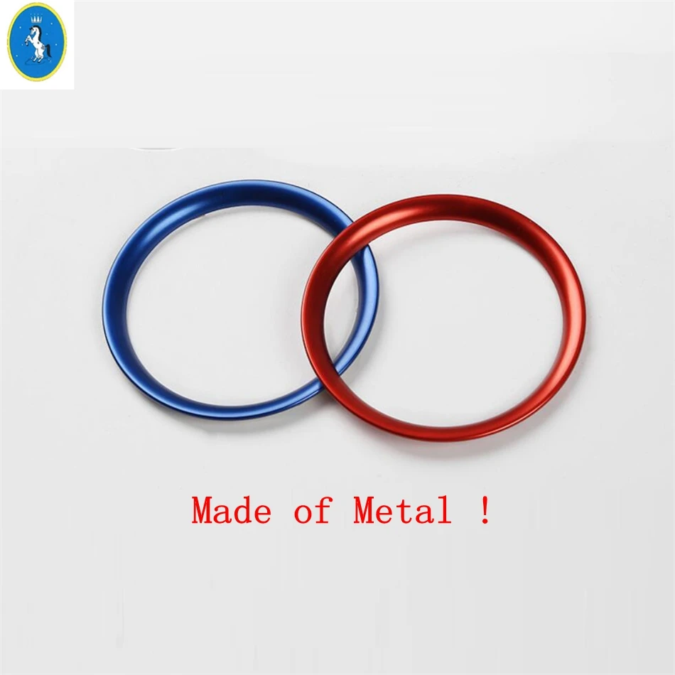 

Red / Blue Accessories For Porsche Panamera 971 2014 - 2020 Dashboard Center Middle Clock Stopwatch Alloy Decor Ring Cover Trim