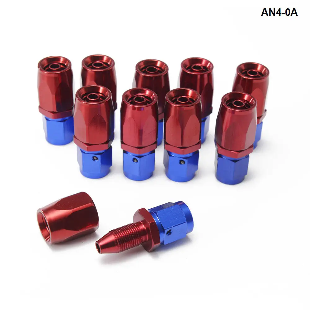 

Универсальный прямой анодированный алюминиевый топливный шланг AN4 10 шт./лот, фитинг для масляного радиатора, комплекты адаптеров для маслян...