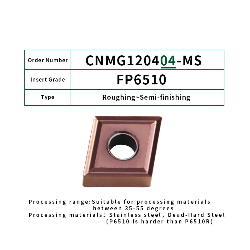 FivePears 10 шт. CNMG120404/08 12-MA MS TM ZEM ZPM внешний твердосплавный инструмент для обработки деталей вращения вставки токарно-винторезные станки с ЧПУ с резьбовой головкой, режущий инструмент