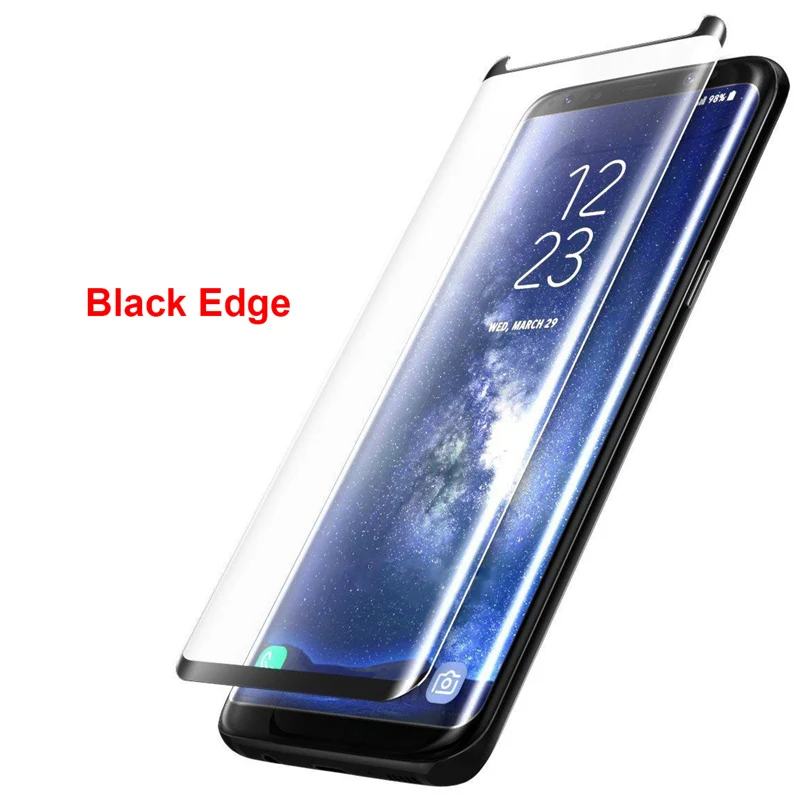 9D изогнутый протектор экрана из закаленного стекла для Samsung Galaxy S20 S10 S9 S8 S7 Edge Plus/ Note