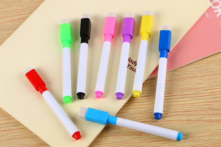 8PCS/Set Brand New Whiteboard Pen Erasable Dry White Board Markers for Office School Supplies