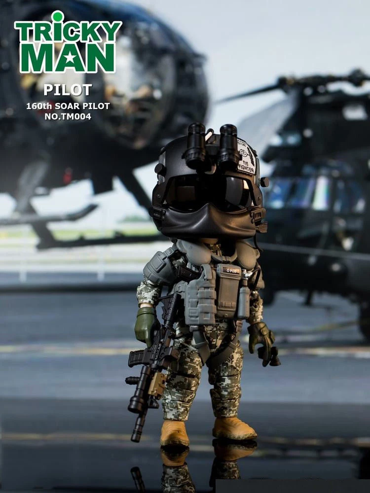 

Collectibles TM004 6 inch 12 cm Seal 6 Squad Stalker 160th SOAR Night Stalkers Pilot Soldier Hand-made Gift