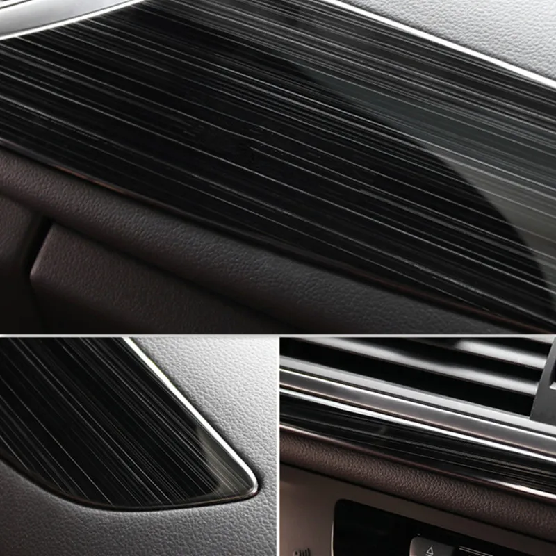 

Carbon Fiber Styling Console Dashboard Panel Cover Stickers Trim For Audi A6 C7 2012-2018 LHD Interior Frame Accessories