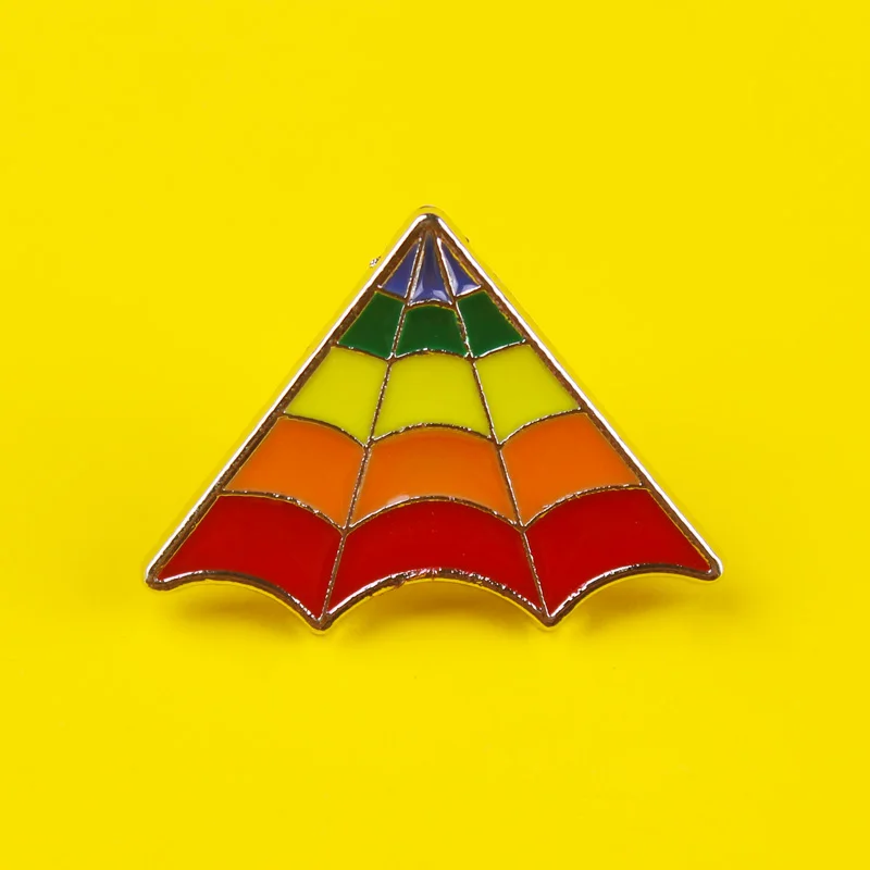 Радужные значки Prajna Значки для одежды на рюкзак круглые из цинкового сплава