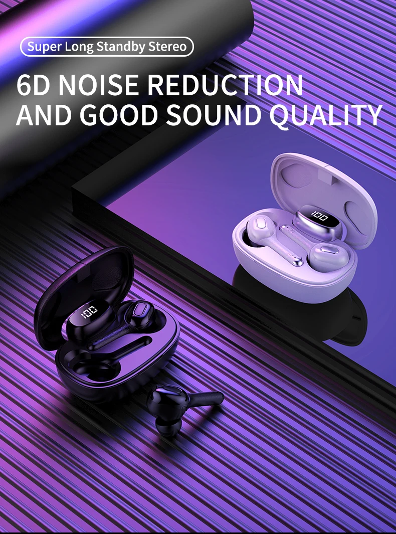 GOOJODOQ 5,0 беспроводные наушники водонепроницаемые TWS HiFi 6D стерео Bluetooth наушники с двойным микрофоном 3-го поколения Auriculares