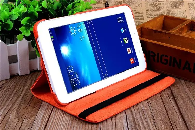 Ультратонкий кожаный смарт чехол для Samsung Galaxy Tab 3 Lite 7 0 T110 T111 планшета + пленка 1:1|lite