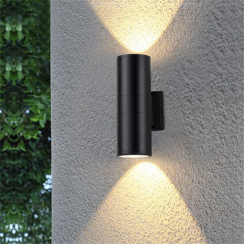 

OULALA Outdoor LED Wall Lamp Round Super Bright Waterproof Patio Sconces Creative Decorative For Porch Garden Villa