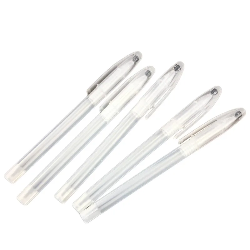 

New 10Pcs/Set Clear Transparent Pen Cover Gel Pen Shell Ballpoint Pen Case Cover Simple Style for Office School Home Supplies