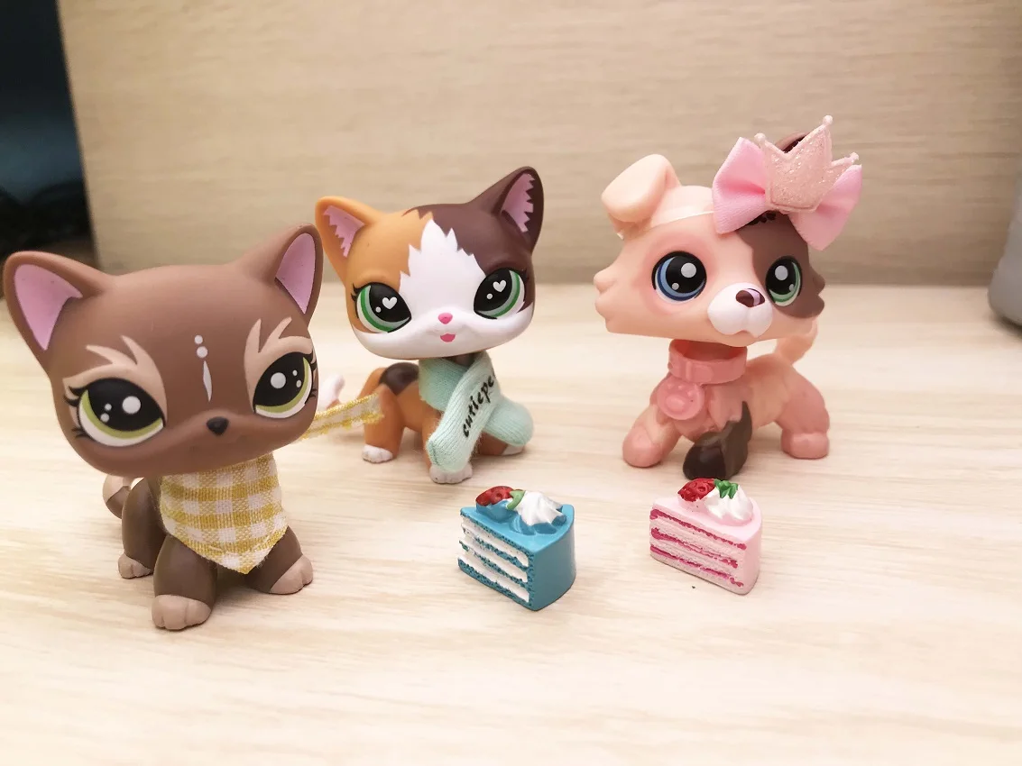 Pet shop Пламя короткошерстной кошки Кот Elk кошка масло колли с 6 шт. аксессуары бант