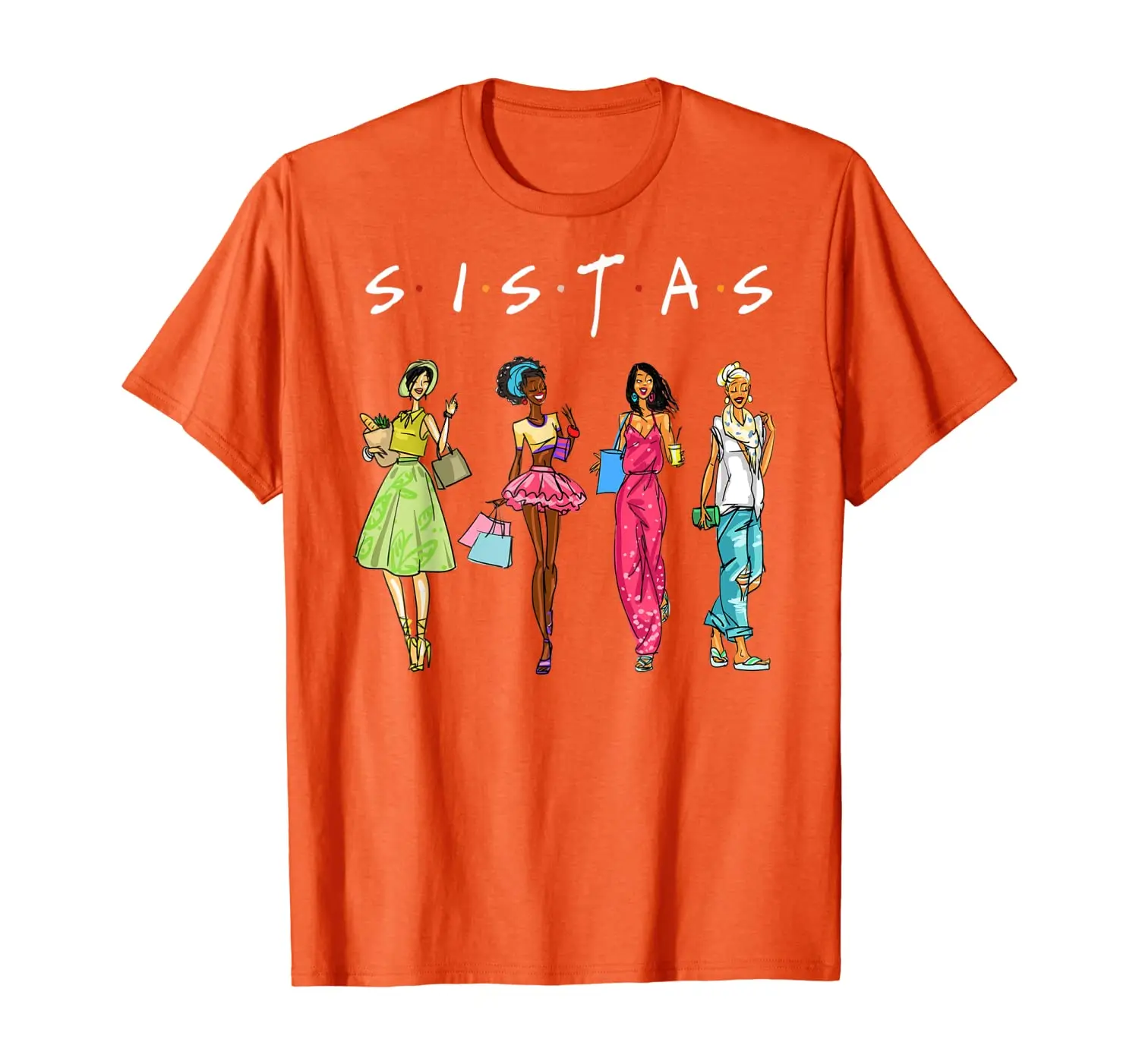 

Black Sistas Queen Melanin African American Women T-Shirt
