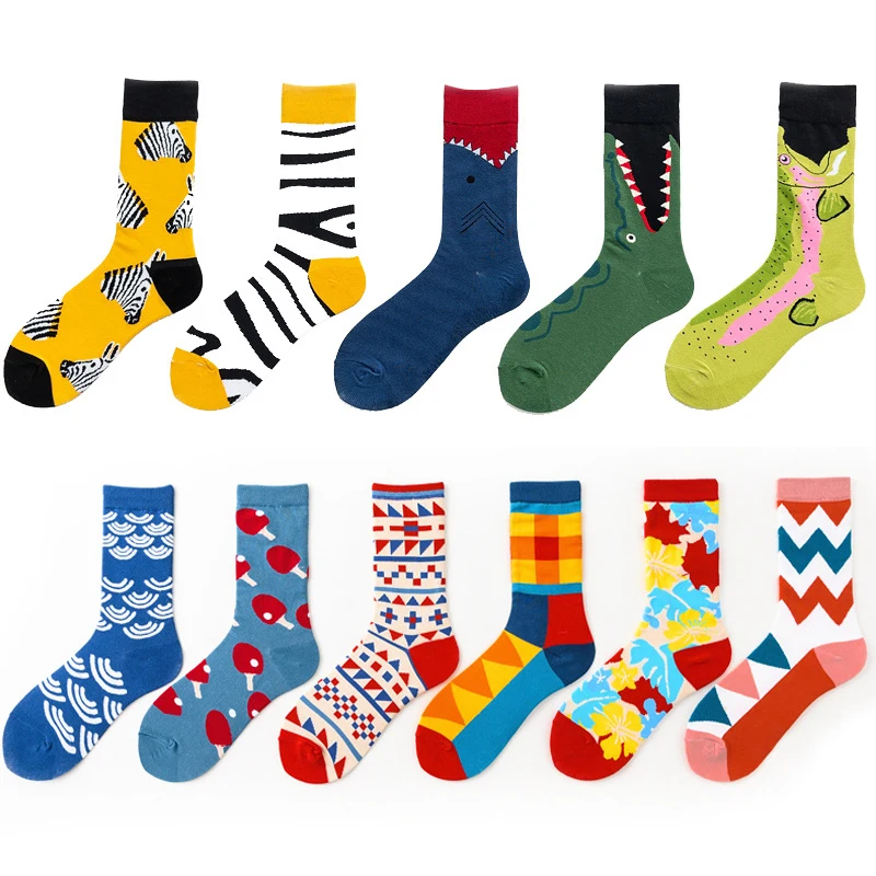 

Носки мужские, дышащие, с рисунком, на лето/зиму