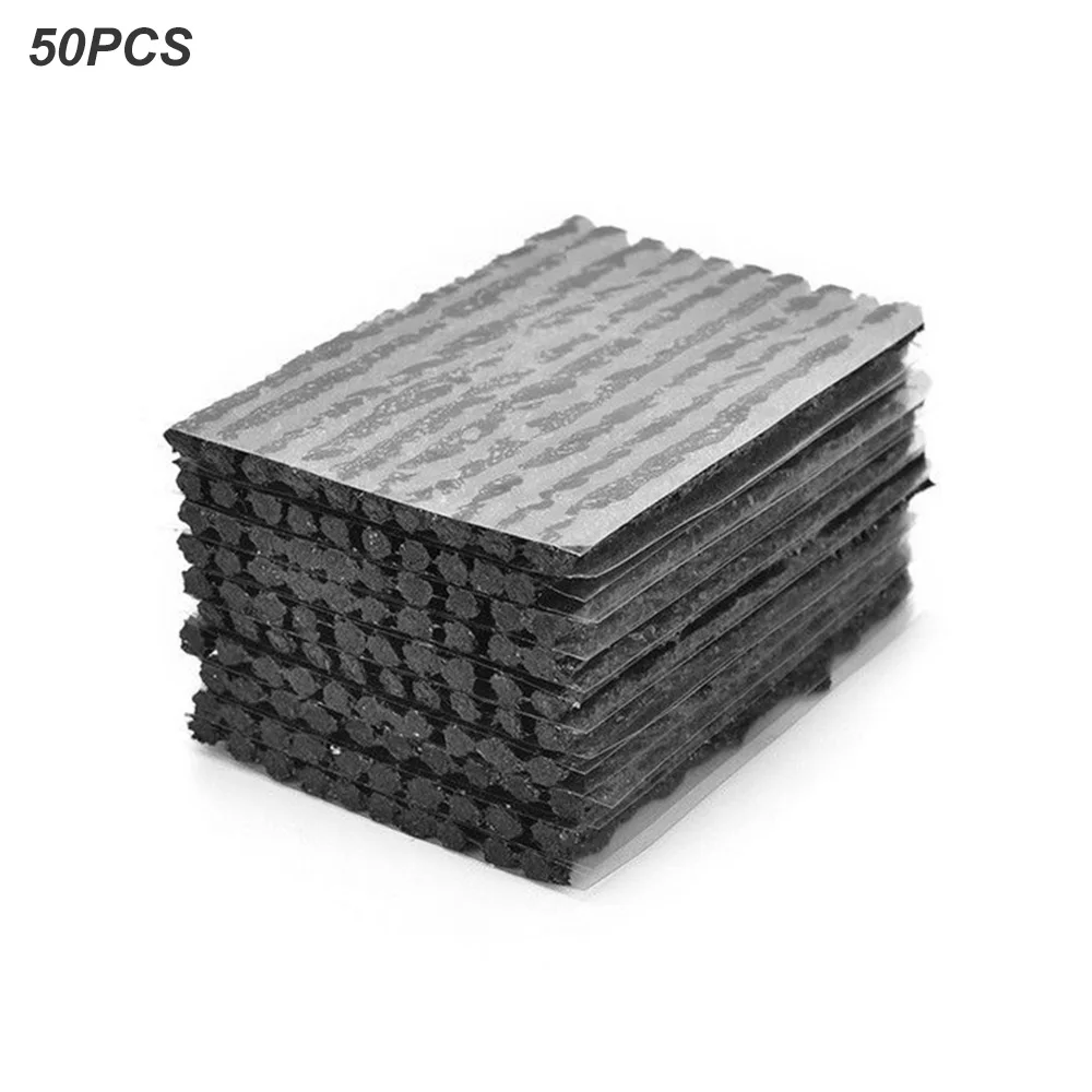 

50pcs Rubber Car Tubeless Tire Repair Kit Motorcycle Tyre Puncture Seal Strips Rubber Plug Tubeless Tire Repair Tools