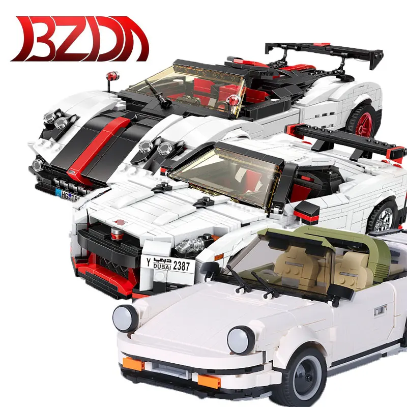 Скоростная машина чемпиона строительный блок техника Творческая идея серии