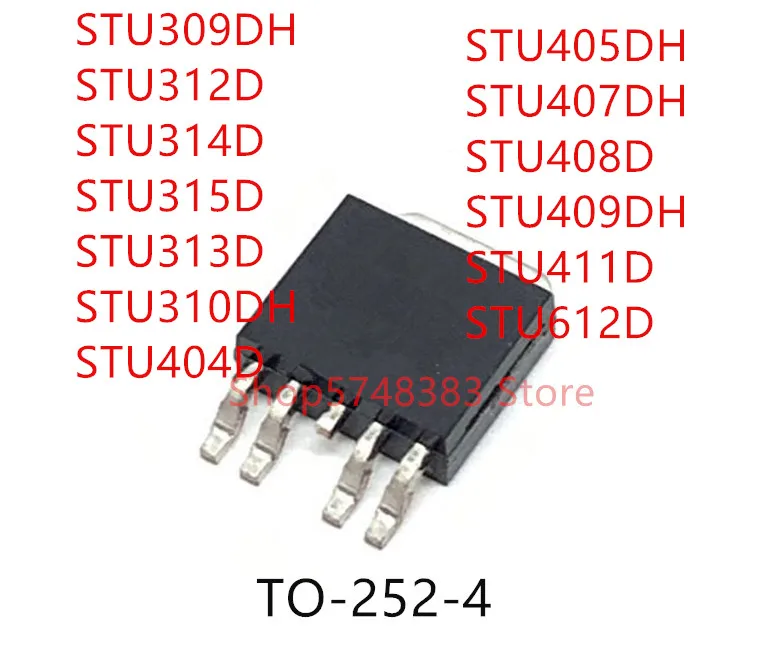 STU309DH STU312D STU314D STU315D STU313D 310dh STU404D STU405DH STU407DH STU408D STU409DH STU411D STU612D TO-252-4, 10 шт.
