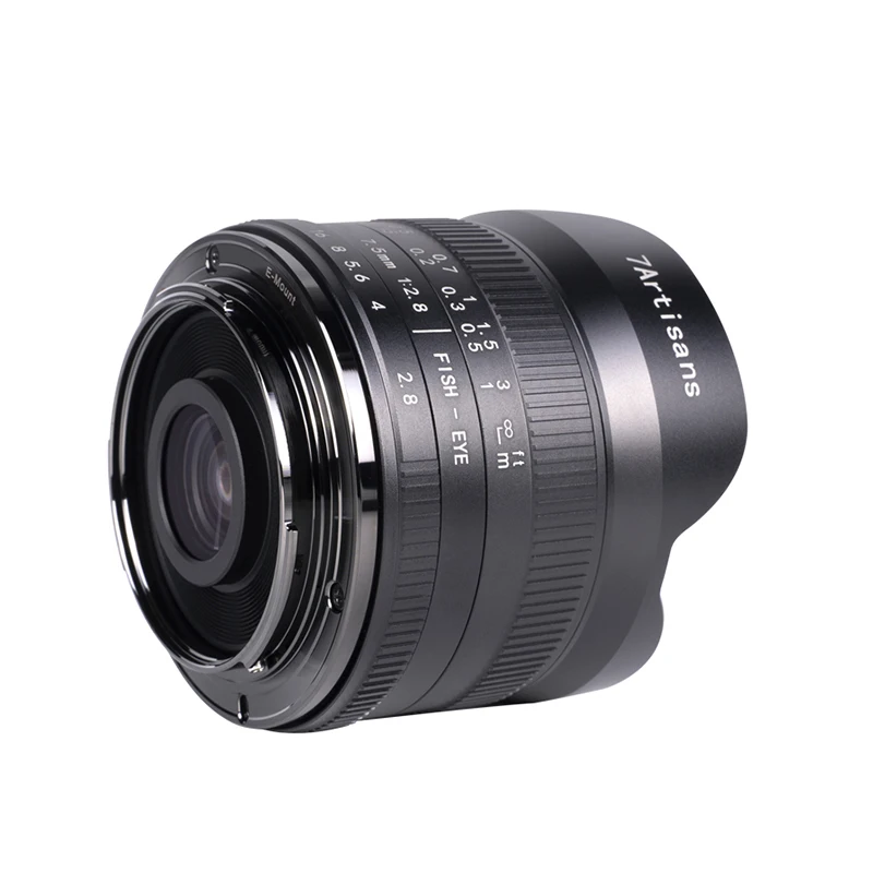 Объектив 7 Artisans 5 мм F2.8 II APS C Ультра широкоугольный Рыбий глаз a6000 Sony E Mount Nikon Z Fuji XF