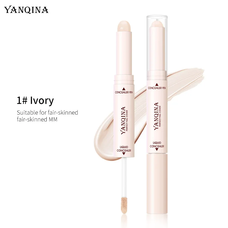 

Double-ended Concealer Pen, Three-dimensional Natural Powdery and Delicate Face Primer and Concealer Cosmetics Concealer