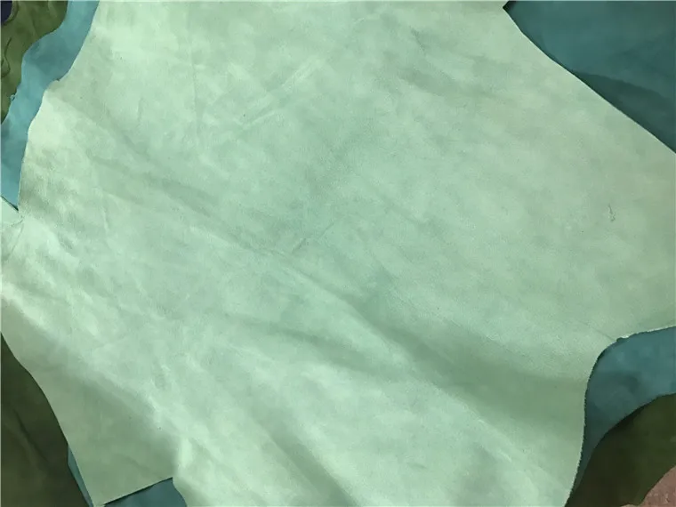 light green Кожа козьей кожи, кожа овечьей кожи, замша настоящая кожа, материал мягкой кожи, натуральная кожа, материал, цвета, обувь, сумка из козьей кожи - Цвет: light green