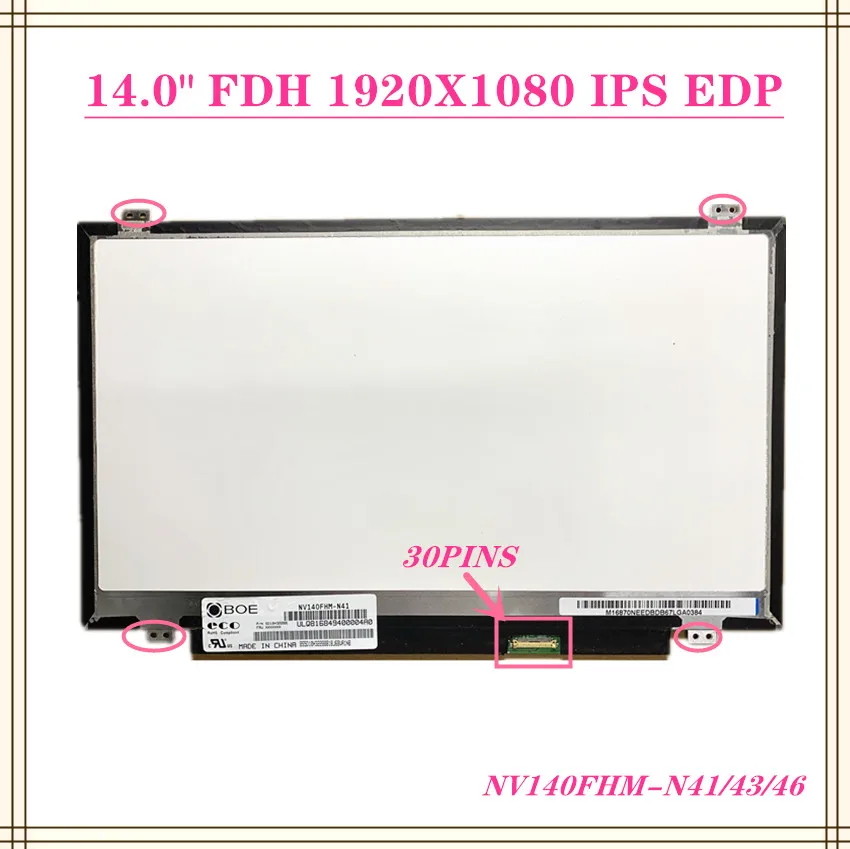 

Riginal 14 "inch laptop lcd led screen Matrix display B140HTN01.4 HB140FH1-401 N140HGE-EA1 N140HGE-EBA N140HGE-EAA 30pins eDP