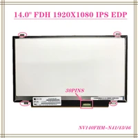 riginal 14 inch laptop lcd led screen matrix display b140htn01 4 hb140fh1 401 n140hge ea1 n140hge eba n140hge eaa 30pins edp
