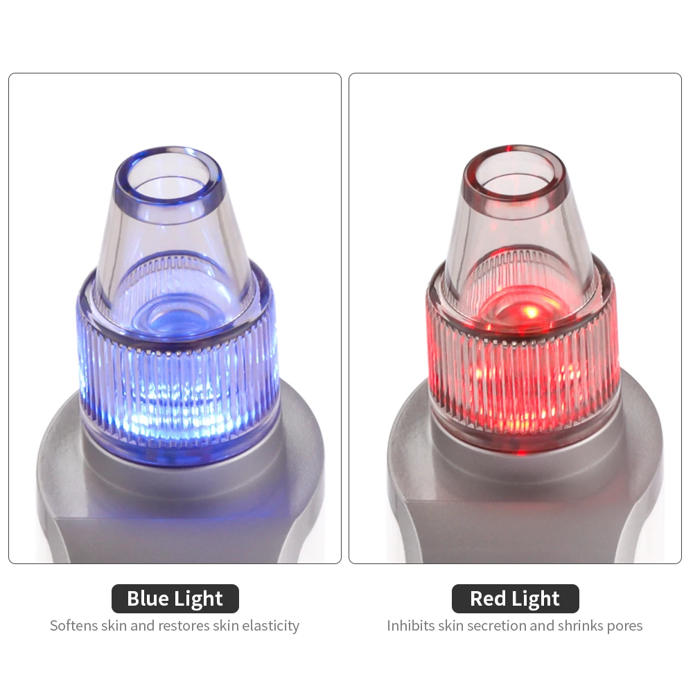Красно синий светильник для удаления черных точек вакуумный аппарат очистки пор
