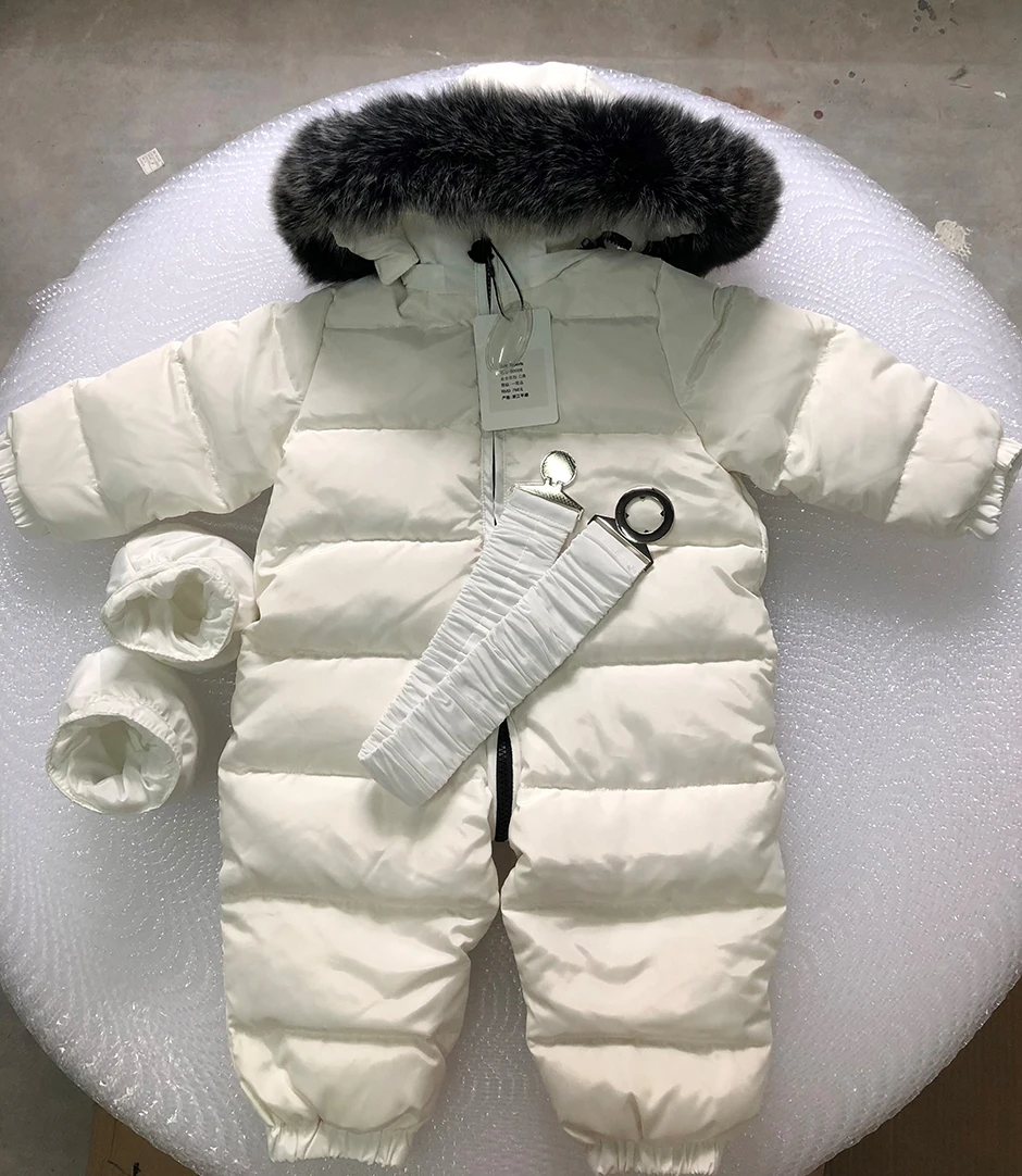 Dollplus/ г.; зимние теплые детские комбинезоны; Детский комбинезон на утином пуху; Комбинезоны для маленьких мальчиков и девочек; комбинезон с меховым капюшоном; одежда