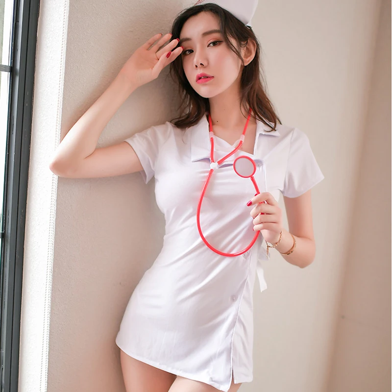 

Seductive Woman Cosplay Roleplay Nurse Uniform Bikini Lingerie Nurse Charming Costume Outfit Set XRQ88