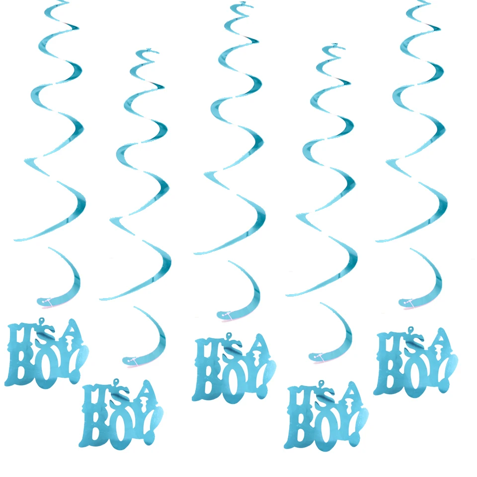 6pcs blue 1 комплект, Детская душевая кабина для мальчиков и девочек, реквизит для фотосъемки, украшение, Детская фотобудка с изображением пола, вечерние принадлежности для первого мероприятия - Цвет: 6pcs blue