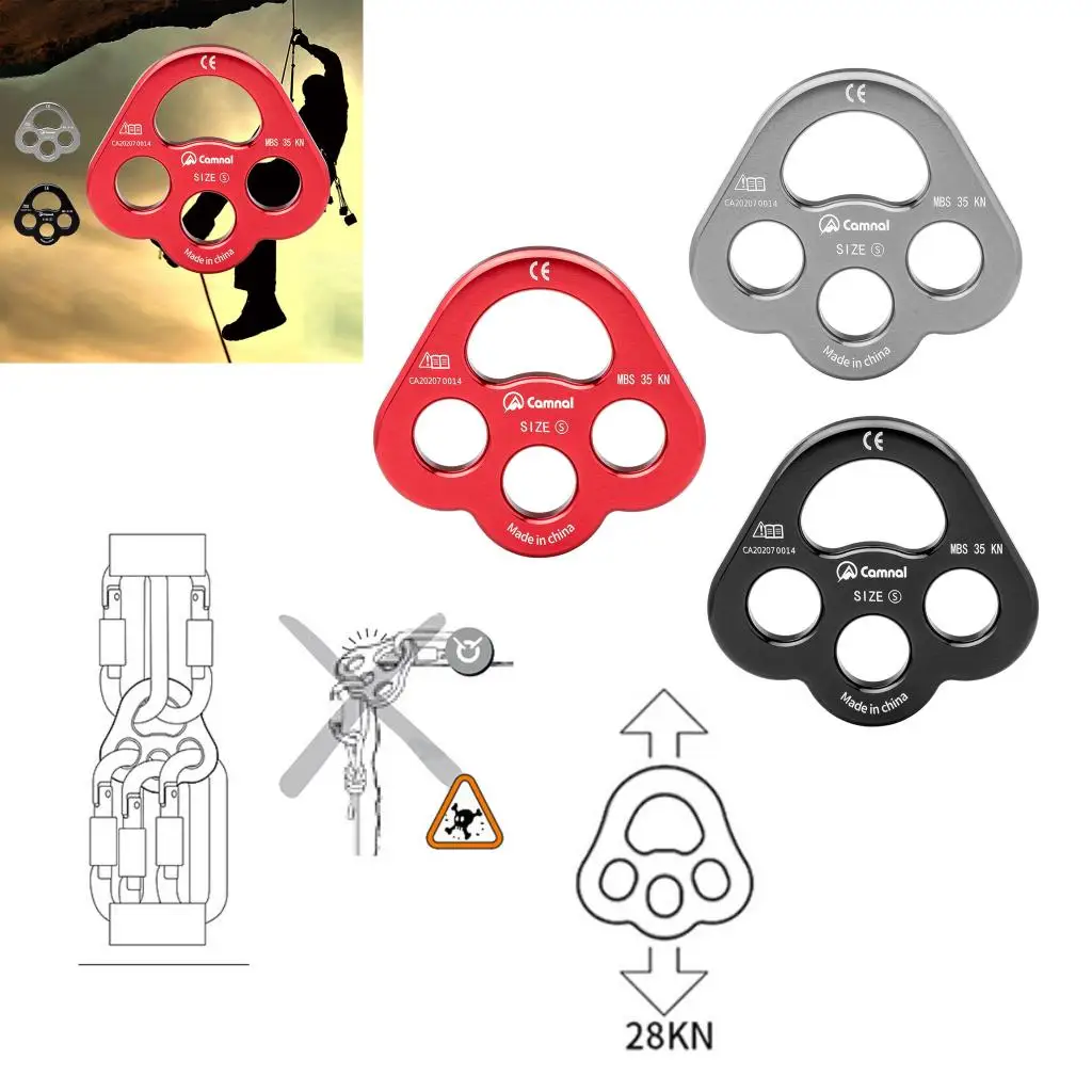 

Алюминиевый такелаж для лап медведя, многоточечная анкерная пластина для крепления, для спорта на открытом воздухе, скалолазания