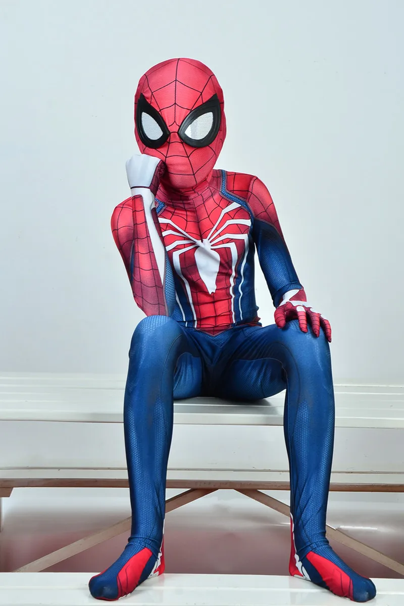 

Kids ps4 Insomniac Cosplay Costume 3D Print Spandex Games Bodysuit Halloween Zentai suit