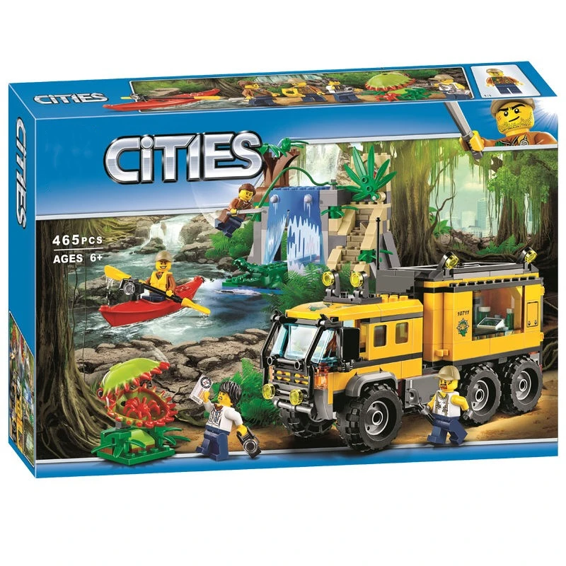 Горячая Распродажа мобильная лабораторная лаборатория Jungle серии City