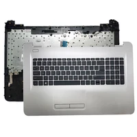 new 17 3 laptop for hp 17 x 17t x 17 y 17z y 17 ay 856699 001 palmrest upper case us backlit keyboard touchpad silver