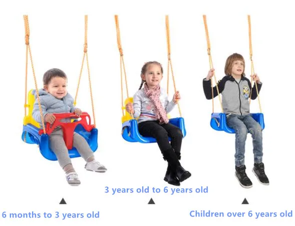 

Children Swing 3 In 1 Multifunctional Baby Swing Hanging Chair Outdoor Kids Toy Baby Swing Toy Patio Indoor Outdoor Household