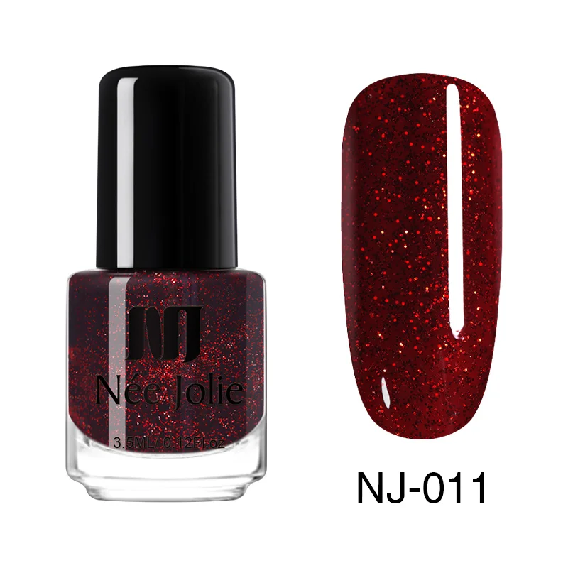 Glitter NJ-11 NEE JOLIE 3,5 мл/7,5 мл Магнитный кошачий глаз ногтей голографический лак Хамелеон кошачьи глаза Декоративный Лак для ногтей лак 22 цвета - Цвет: Glitter NJ-11